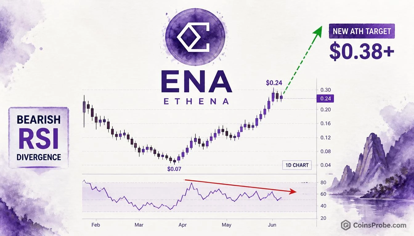 ENA Bearish RSI Divergence Signals Correction — Then New ATH