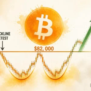 Bitcoin Double Bottom Retest at $82K — Pattern Eyes $100,000 Target