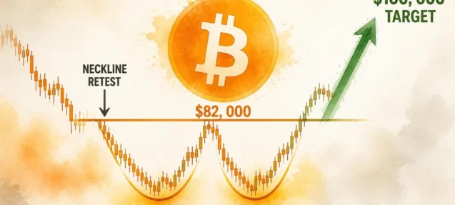 Bitcoin Double Bottom Retest at $82K — Pattern Eyes $100,000 Target