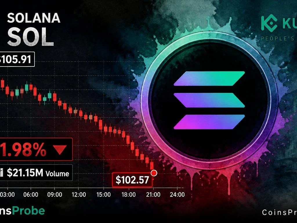 Solana (SOL) Market Update: Price Slides 1.98% to $102.57 with $21.15M in Daily Volume