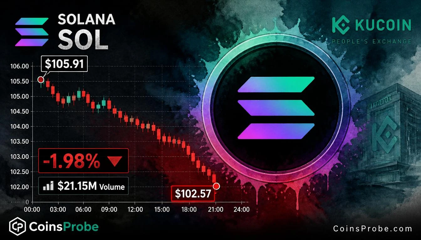 Solana (SOL) Market Update: Price Slides 1.98% to $102.57 with $21.15M in Daily Volume