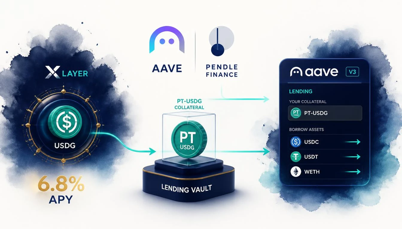 PT-USDG Now Accepted as Aave V3 Collateral on X Layer — Up to 6.8% APY Available