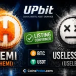 Upbit Lists Hemi (HEMI) and Useless Coin (USELESS) With BTC and USDT Trading Pairs