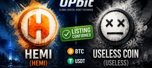 Upbit Lists Hemi (HEMI) and Useless Coin (USELESS) With BTC and USDT Trading Pairs