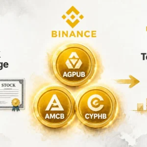 Binance Lists AGPUB, AMCB, and CYPHB as New bStock Trading Pairs