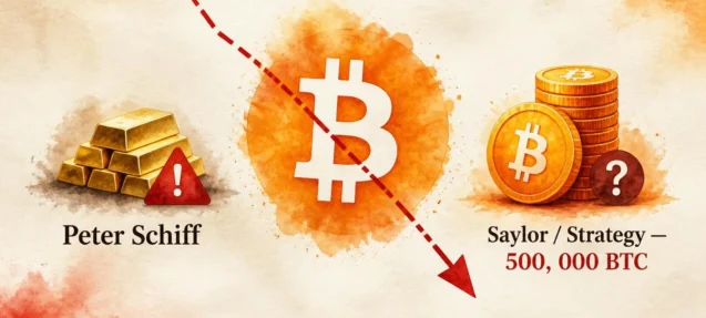 Peter Schiff Predicts Saylor Will Sell Bitcoin at Lower Prices Again