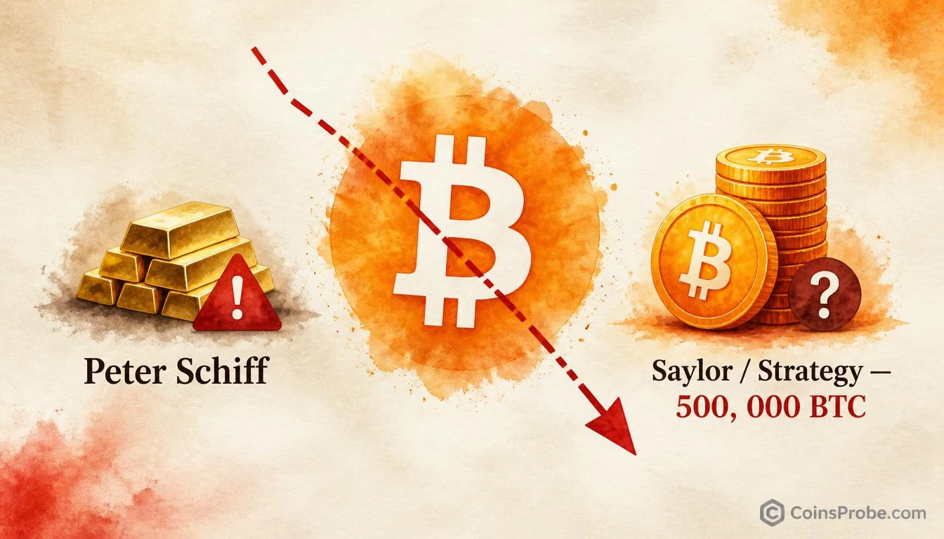 Peter Schiff Predicts Saylor Will Sell Bitcoin at Lower Prices Again