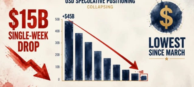 Institutional USD Bulls Slash $15B in Bets — Lowest Positioning Since March