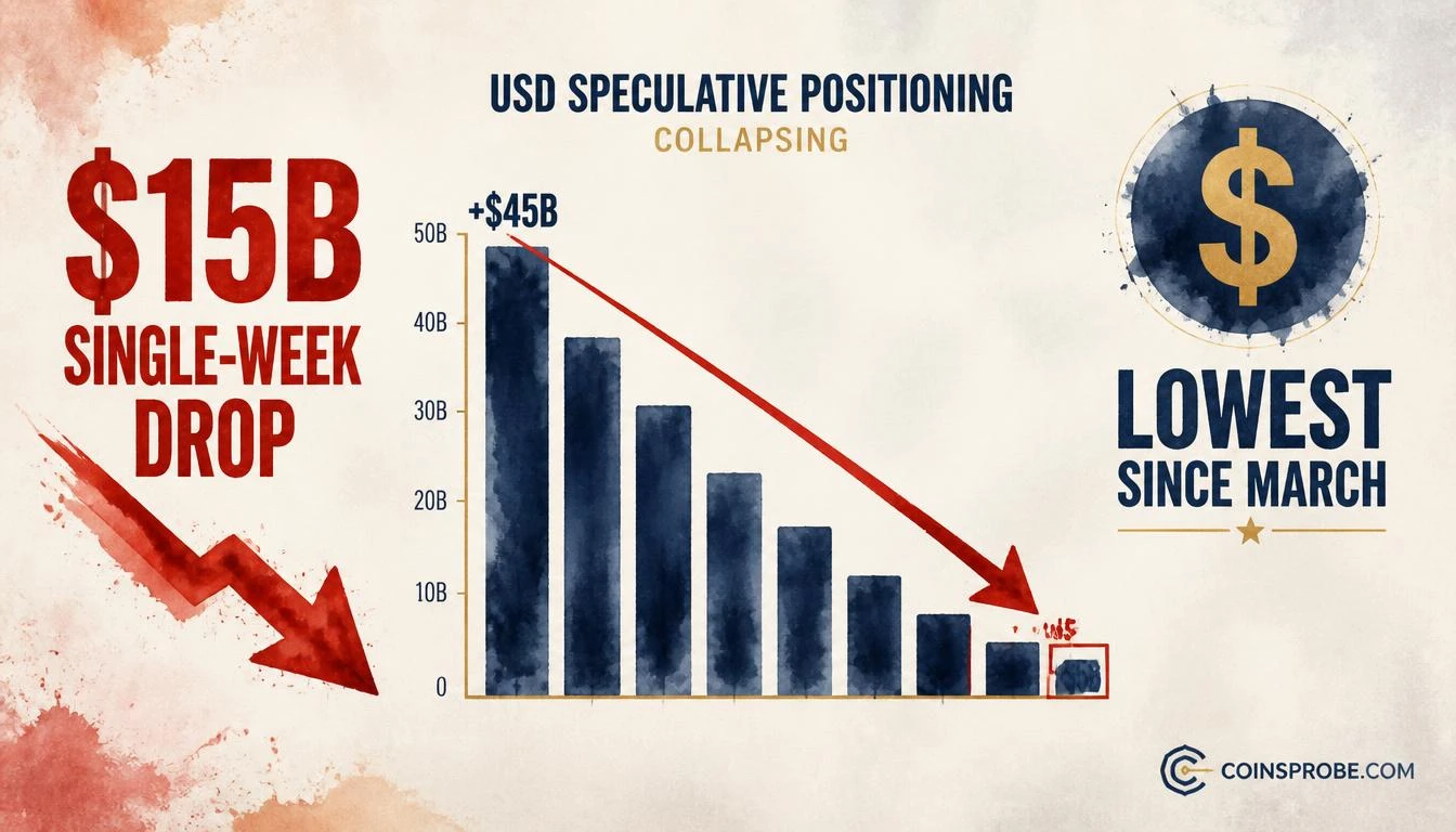 Institutional USD Bulls Slash $15B in Bets — Lowest Positioning Since March