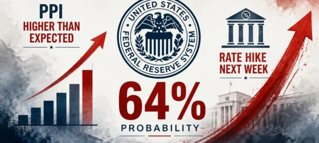 Fed Rate Hike Odds Surge to 64% After Hotter-Than-Expected PPI