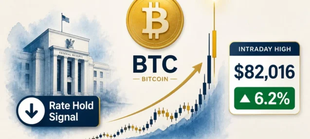 Bitcoin Hits $82,016 — Fed Governor Waller’s Dovish Remarks Trigger 6.2% Surge