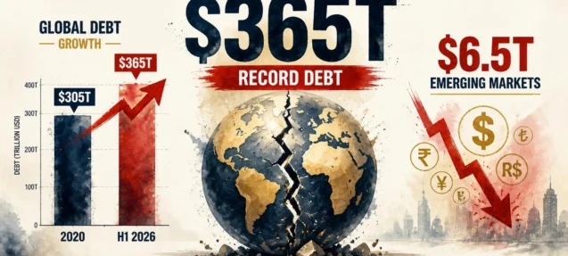 Global Debt Hits Record $365 Trillion After $10T Surge in H1 2026