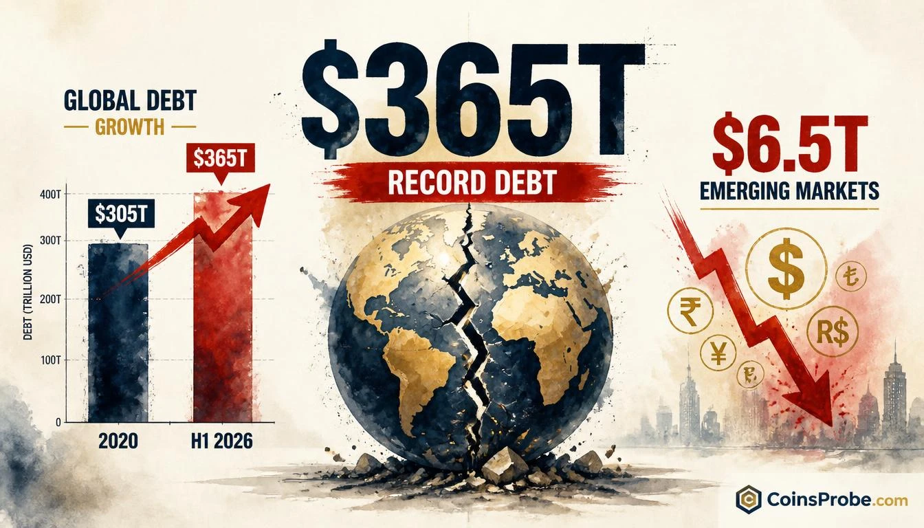 Global Debt Hits Record $365 Trillion After $10T Surge in H1 2026