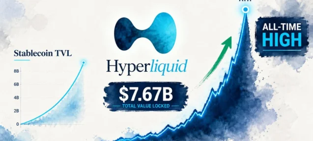 Hyperliquid Stablecoin TVL Hits $7.67B All-Time High