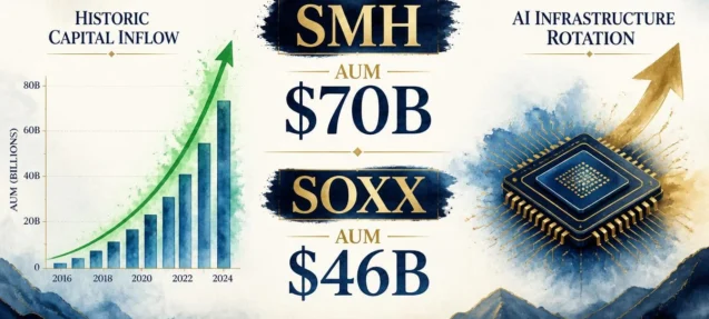 Semiconductor ETFs Hit Historic AUM: SMH at $70B, SOXX at $46B