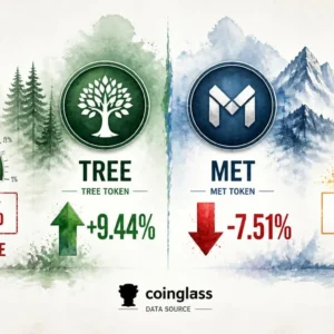 Why Is TREE Up 9.44% While MET Drops 7.51%? Coinglass Data Explains Both