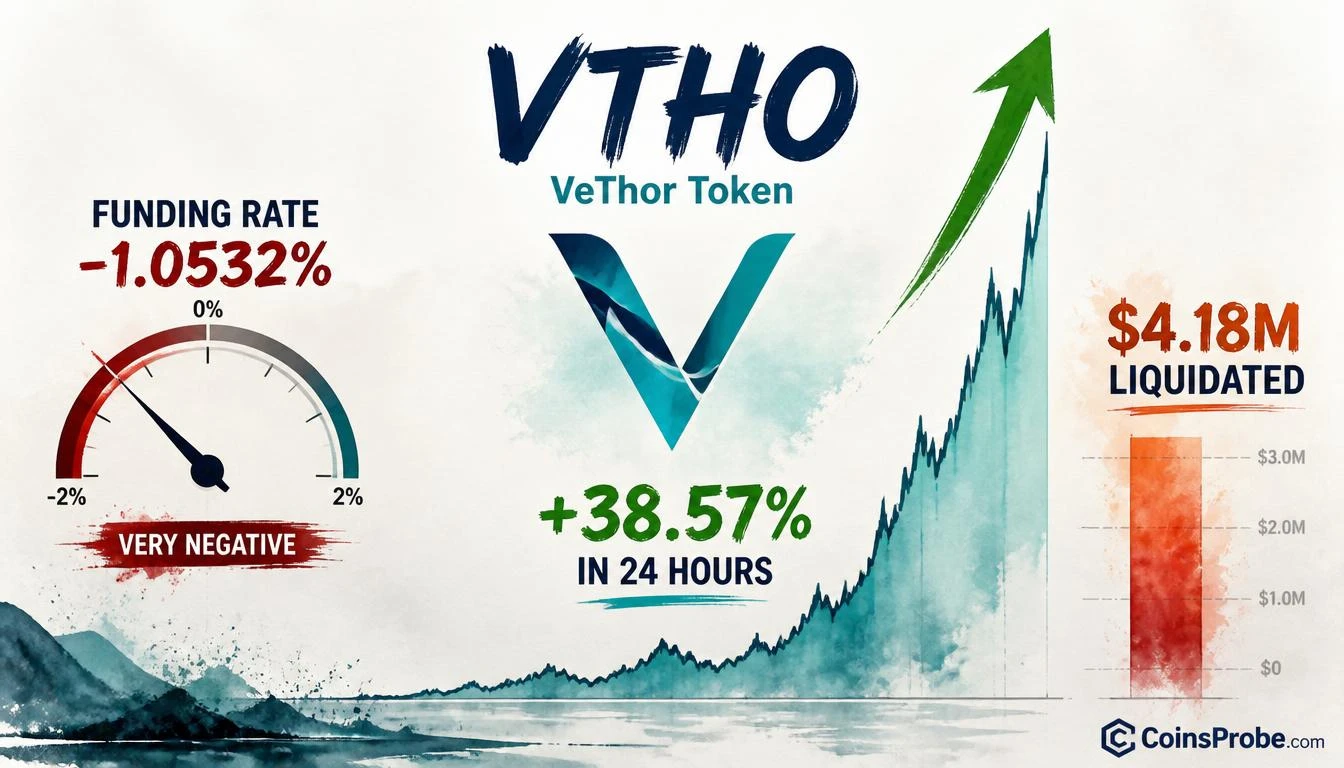 Why Is VTHO Up 38.57% in 24 Hours? Extreme Funding Rate and Liquidation Data Explained