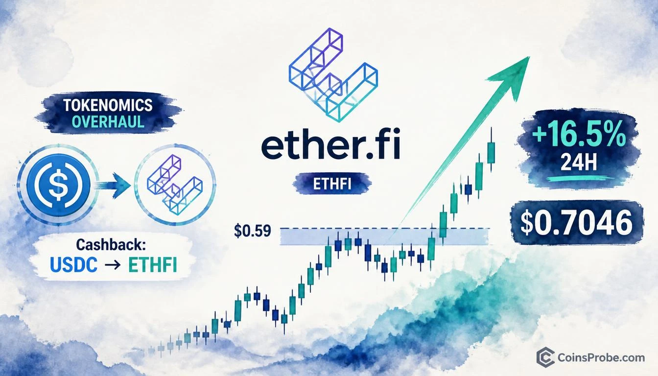 Why Is Ether.fi (ETHFI) Up 16.5% Today? Tokenomics Overhaul Drives the Move
