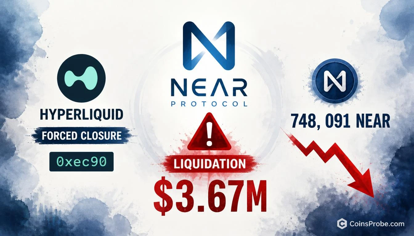 NEAR Drops Hard: $3.67M Liquidation Hits Trader 0xec90 on Hyperliquid