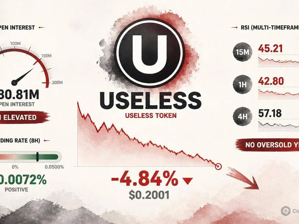 Why Is USELESS Dropping 4.84%? Open Interest, Funding Rate, and RSI Signal Explained