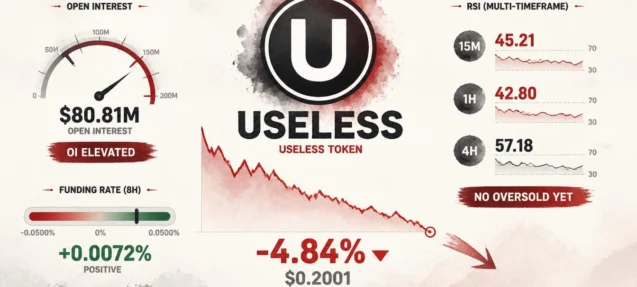 Why Is USELESS Dropping 4.84%? Open Interest, Funding Rate, and RSI Signal Explained