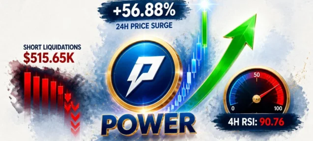 Why Is POWER Surging 56.88% in 24 Hours? Short Squeeze and $515K in Liquidations Drive the Move