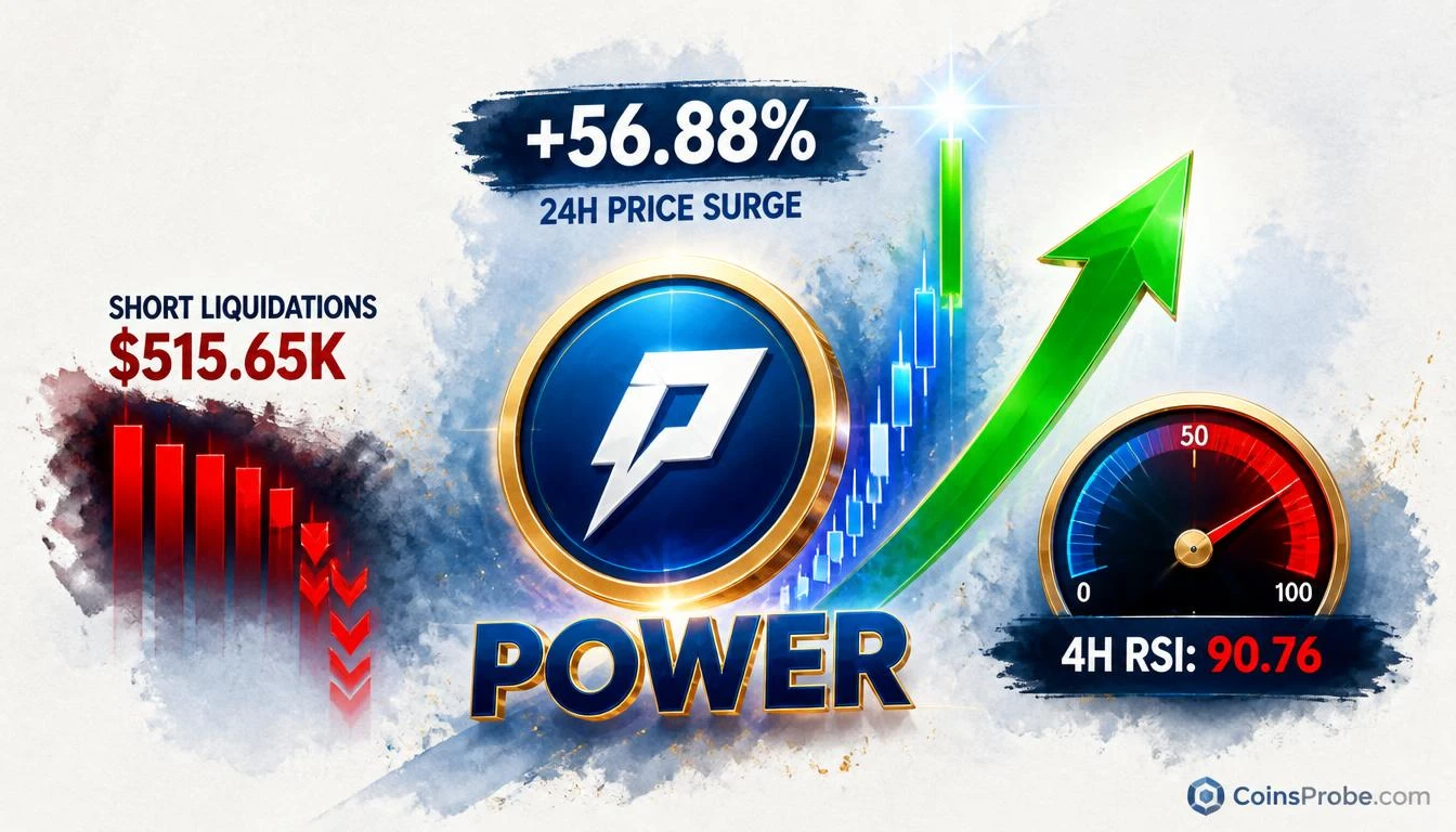 Why Is POWER Surging 56.88% in 24 Hours? Short Squeeze and $515K in Liquidations Drive the Move