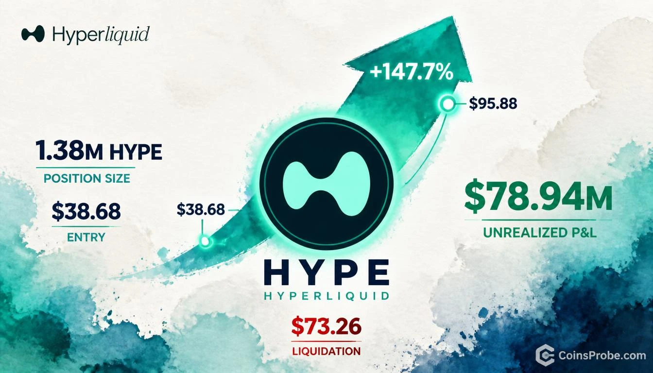 Smartestmoney.hl’s 1.38M HYPE Long Hits $79M Unrealized Profit