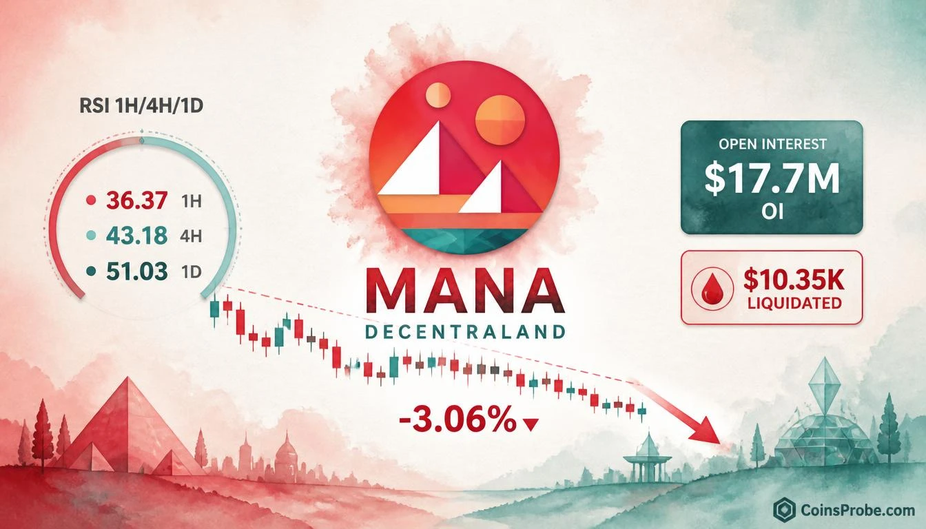 Why Is MANA Dropping 3.06%? Open Interest, Funding Rate, and RSI Signal Explained