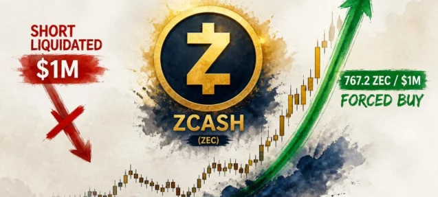 Zcash (ZEC) Pumps as $1M Short Gets Liquidated — What Happened