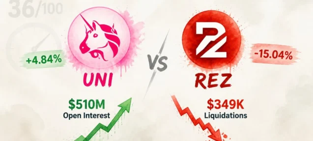Why Is UNI Up 4.84% While REZ Drops 15% Today? Here’s What the Data Says