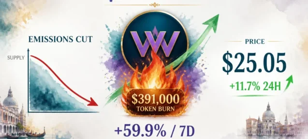 Why Is Venice Token (VVV) Up 11.7% Today? Largest Token Burn Drives 59.9% Weekly Rally