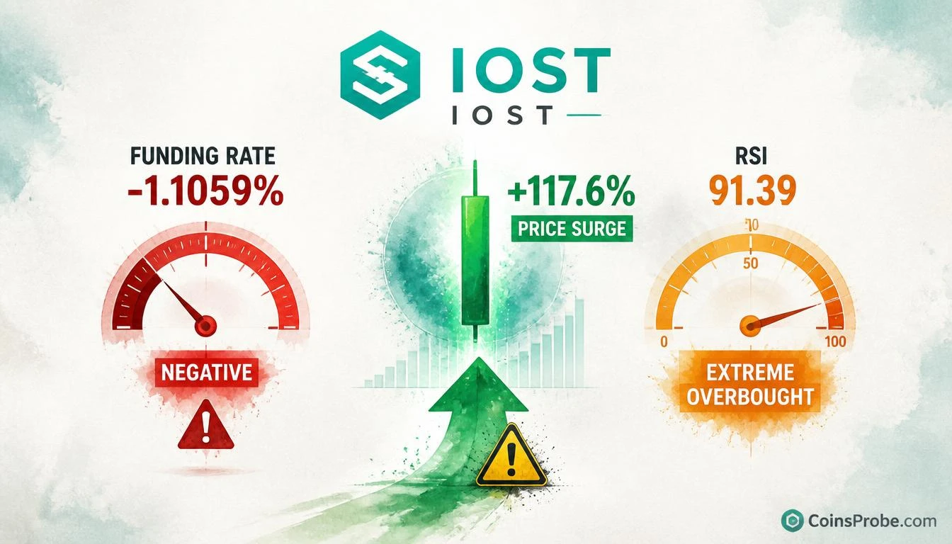 Why Is IOST Up 117% in 24 Hours? Extreme Funding Rate and Liquidation Data Explained