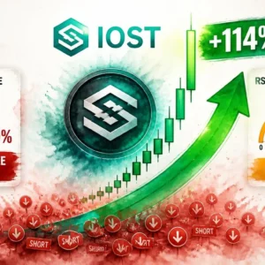 Why Is IOST Up 114% in 24 Hours? Extreme Funding Rate and Liquidation Data Explained