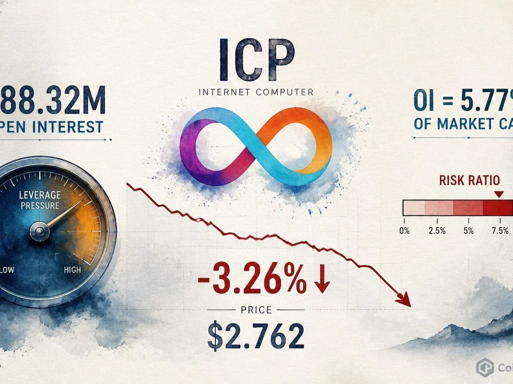 ICP Drops 3.26% as $88.32M Open Interest Towers Over $1.53B Market Cap