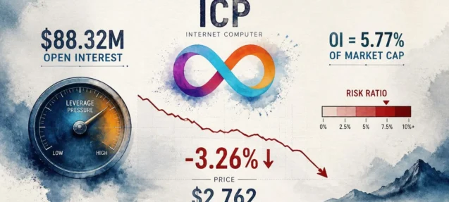 ICP Drops 3.26% as $88.32M Open Interest Towers Over $1.53B Market Cap