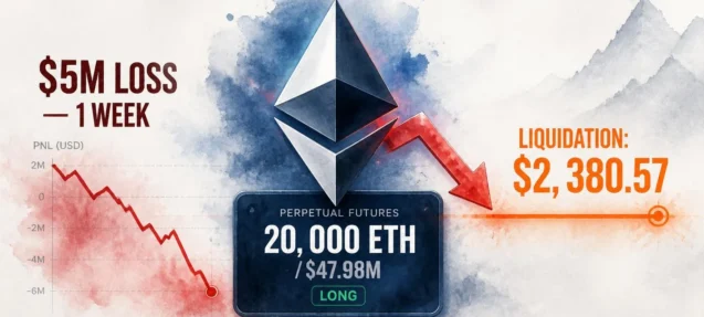 Machi Big Brother Cuts ETH Long After $5M Loss — 20,000 ETH at Risk