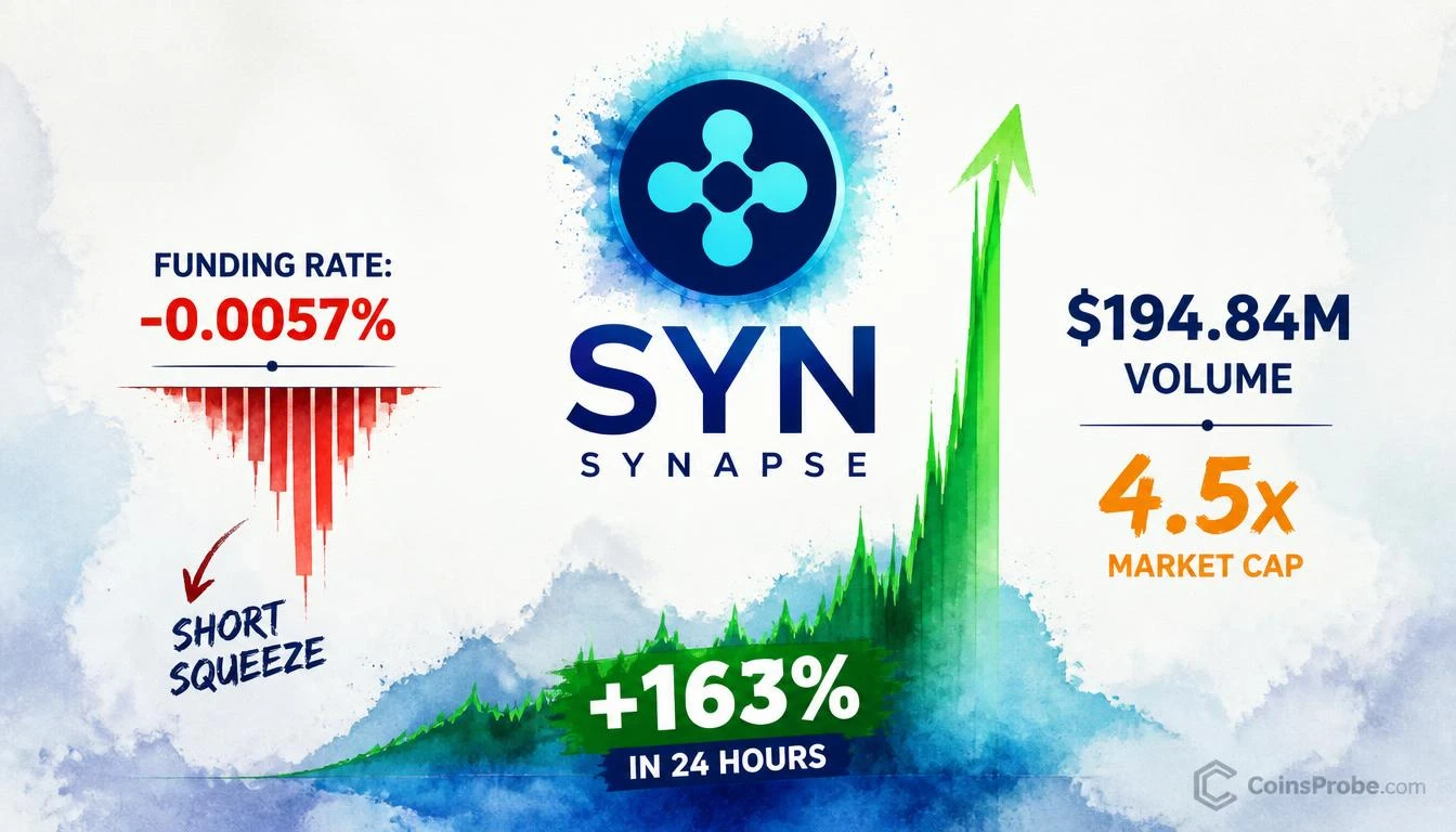 Why Is SYN Surging 163% in 24 Hours? Short Squeeze and $194M Volume Explained