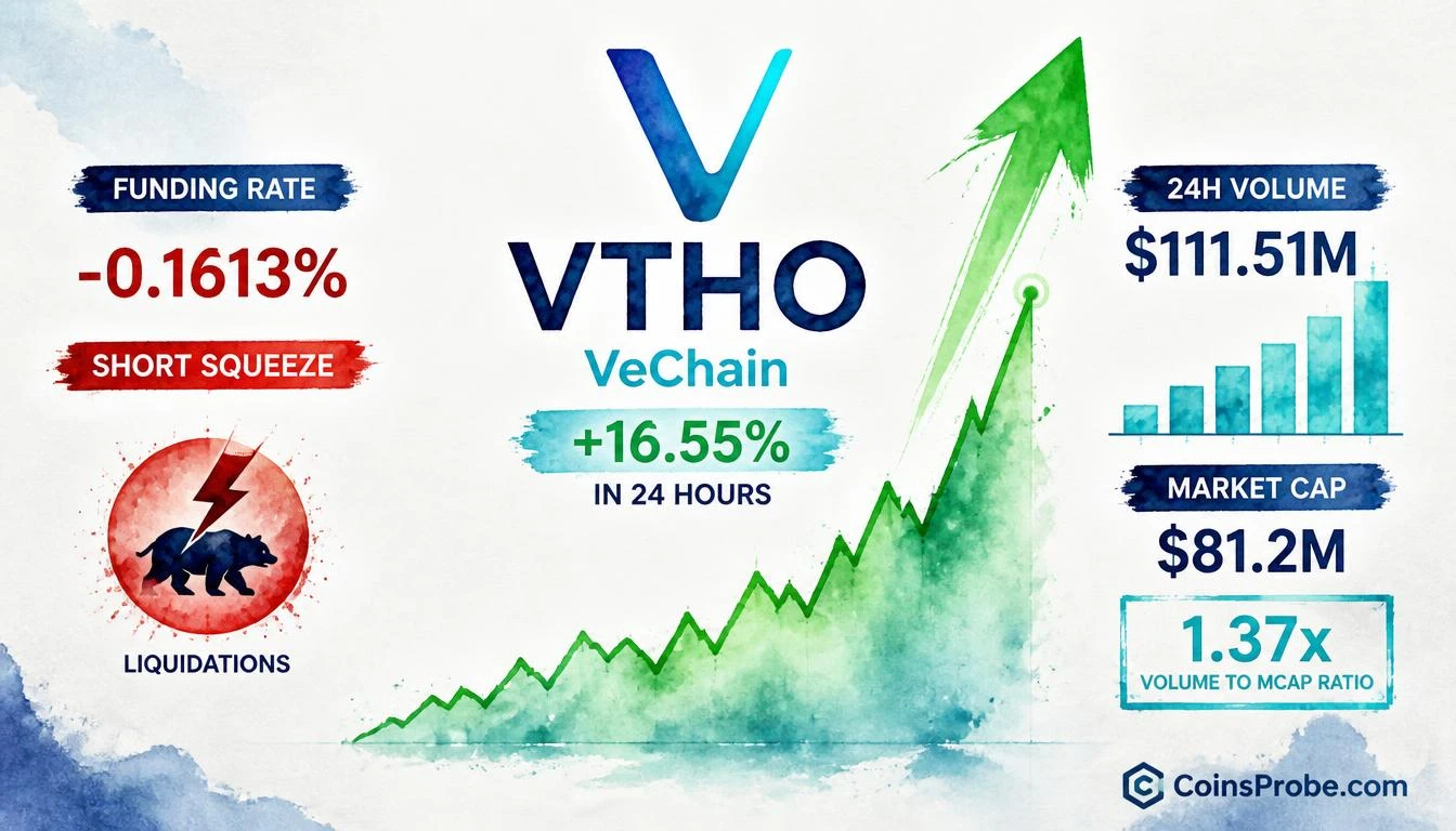 Why Is VTHO Surging 16.55% in 24 Hours? Short Squeeze and $111M Volume Explained