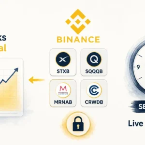 Binance Adds STXB, SQQQB, MRNAB & CRWDB as Collateral — Effective Sept 2, 2026