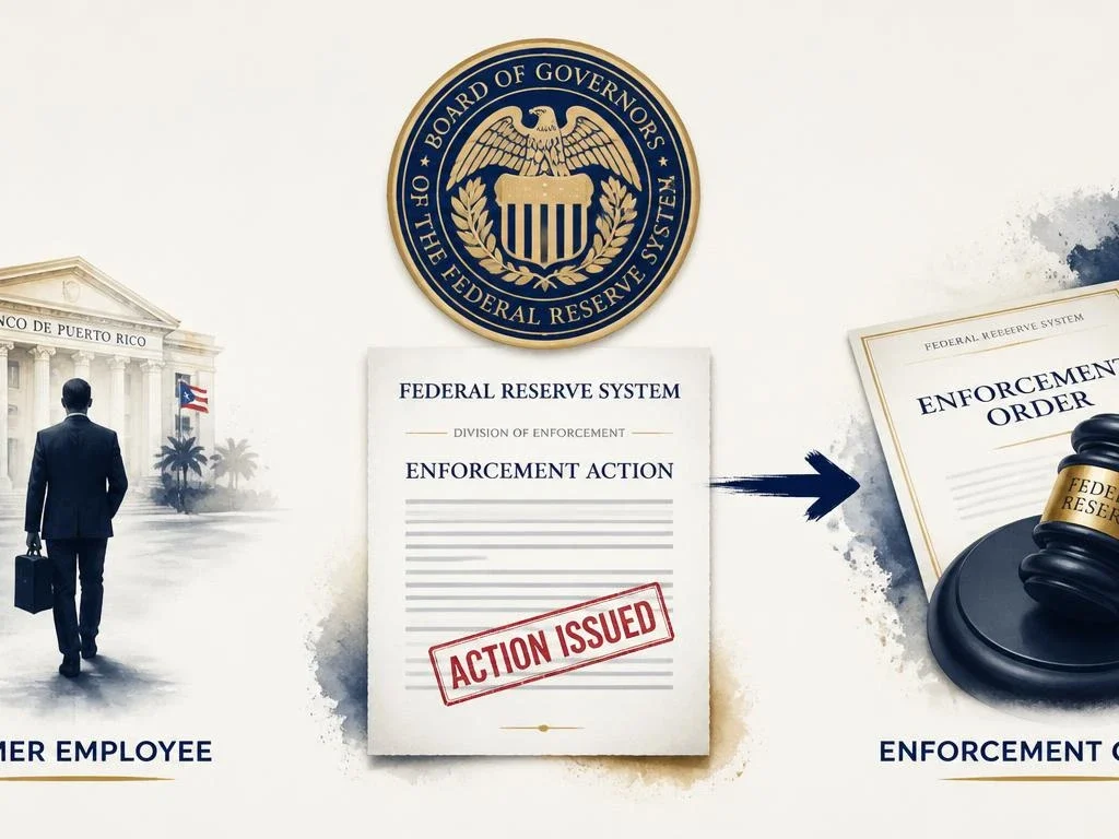 Federal Reserve Issues Enforcement Action Against Former Banco Popular de Puerto Rico Employee