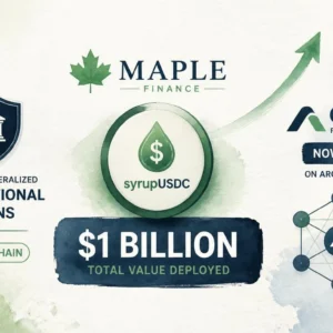 Maple Finance syrupUSDC Hits $1B in Institutional Loans — Now Live on Arc