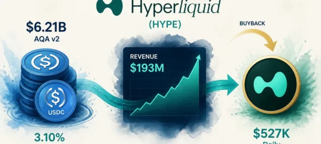 Hyperliquid AQA v2 Wallet Holds $6.21B USDC — $193M Annualized Revenue Estimated