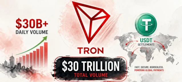 Tron Surpasses $30 Trillion in Total Transaction Volume