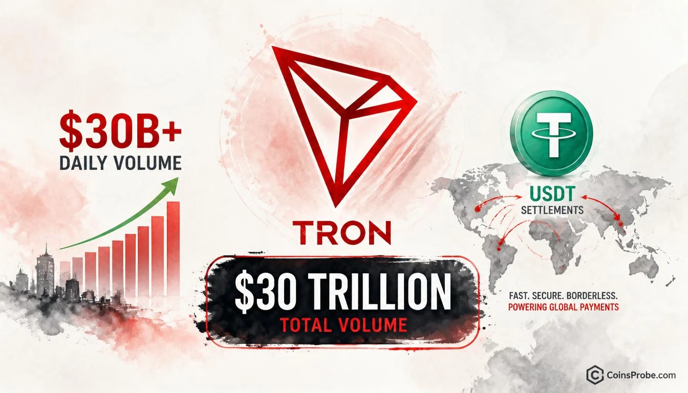 Tron Surpasses $30 Trillion in Total Transaction Volume