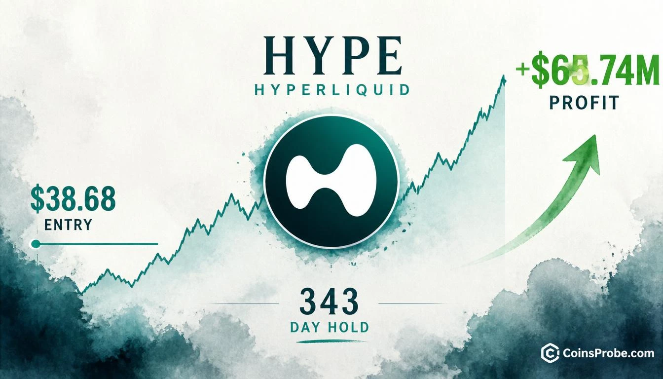 HYPE Whale Sits $65.7M in Profit on 343-Day Long Worth $119M