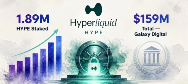 Whale 0x8e48 Accumulates 1.89M HYPE Worth $159M Through Galaxy Digital — Stakes Every Token