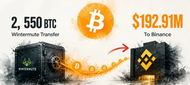 Wintermute Sends 2,550 BTC Worth $192.91M to Binance