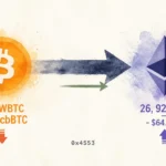 Whale 0x4553 Dumps $65.37M in BTC for 26,924 ETH in Single Rotation