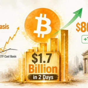 US Spot Bitcoin ETFs Pull $1.7B in Two Days as BTC Trades Above ETF Cost Basis